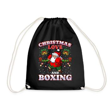 Amour de Noël Boxer Boxer Cadeau de Noël - Sac de sport léger - noir - Devant