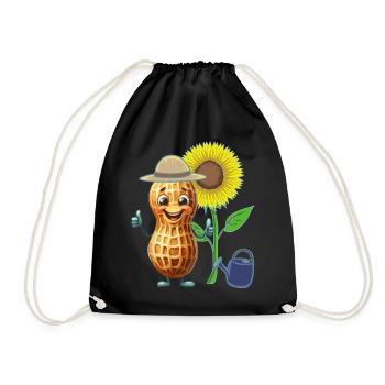 Jardinier de cacahuètes Jardinier amateur Jardinage - Sac de sport léger - noir - Devant