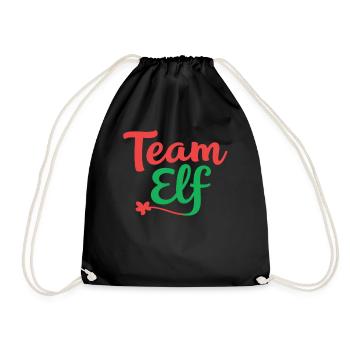 Équipe Elfe Onze Elfes Elfes Noël Onze Noël - Sac de sport léger - noir - Devant