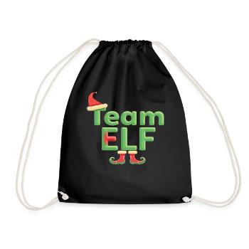 Équipe Elfe Onze Elfes Elfes Noël Onze Noël - Sac de sport léger - noir - Devant