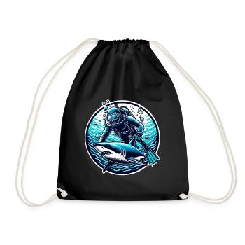 Plongeurs - Sac de sport léger - noir - Devant
