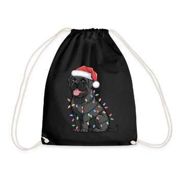 Havanese Christmas Lights Xmas Dogs Gifts - Turnbeutel - Schwarz - Vorne