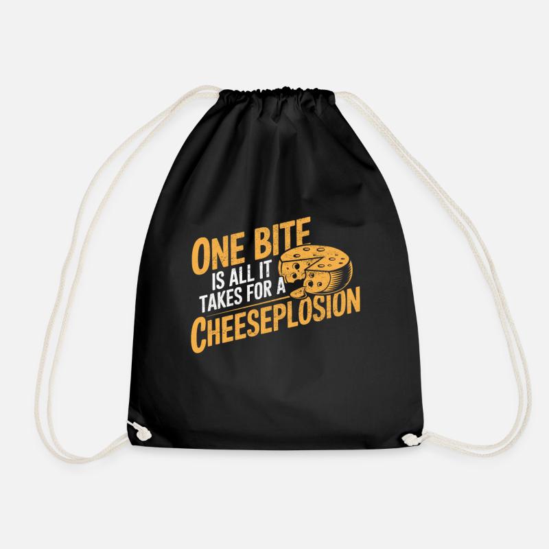 Lactose intolerance Lactose intolerant - Drawstring Bag - black