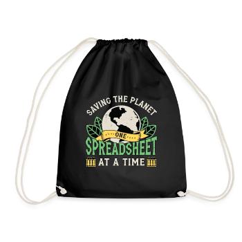 Environmental Science Saving The Environmentalist - Drawstring Bag - black - Front