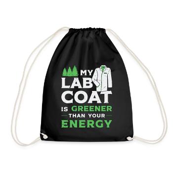 Environmental Scientist My Lab Coat Soil Scientist - Drawstring Bag - black - Front