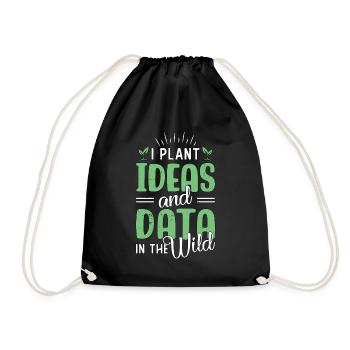 Environmental Scientist I Plant Ideas Biologist - Drawstring Bag - black - Front
