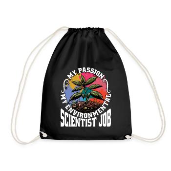 Environmental Scientist My Passion Agriculturist - Drawstring Bag - black - Front