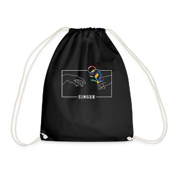 Michelangelo Création d’Adam Singer Chanteur - Sac de sport léger - noir - Devant
