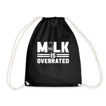 Lactose intolerance Lactose intolerant - Drawstring Bag - black - Front