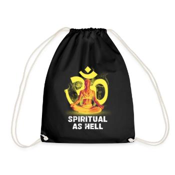 Spiritualité : Om Meditation Art - Sac de sport léger - noir - Devant