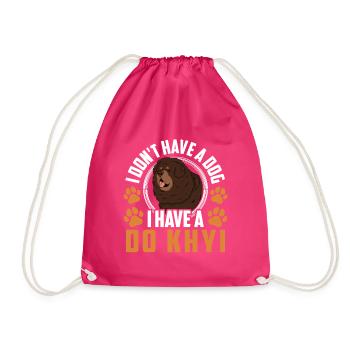 Habe einen Do Khyi Tibetdogge Tibetmastiff - Turnbeutel - Fuchsia - Vorne
