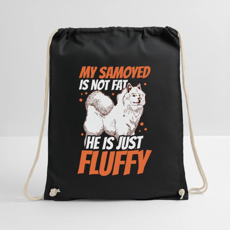 Samoyed is not fat Samoyedspitz Samoyed Drawstring Bag