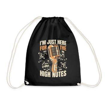 Juste ici pour les notes aiguës Amateur d’opéra - Sac de sport léger - noir - Devant