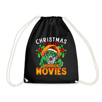 Film d’horreur Zombie Père Noël Noël Amour Horreur - Sac de sport léger - noir - Devant