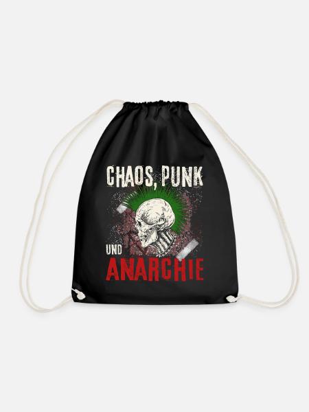 Punk Rock Pogo Anarchie Punks Punk Rocker Punk - Turnbeutel - Schwarz