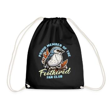Bird Enthusiast Proud Member Of The Nature Lover - Drawstring Bag - black - Front