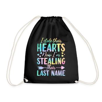 Drôle d’adoption Lien familial Tie Dye Foster - Sac de sport léger - noir - Devant
