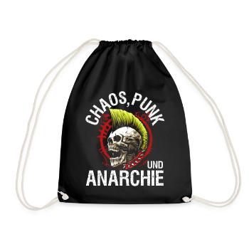 Punk Rock Pogo Anarchie Punks Punk Rocker Punk - Turnbeutel - Schwarz - Vorne