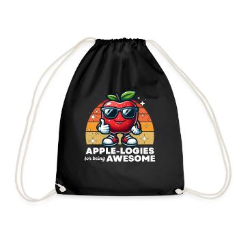 APPLE-LOGIES POUR ÊTRE GÉNIAL - Sac de sport léger - noir - Devant