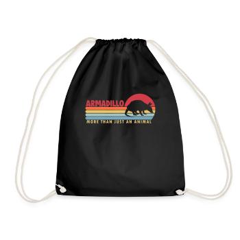 Le tatou plus qu’une fée rose animale - Sac de sport léger - noir - Devant