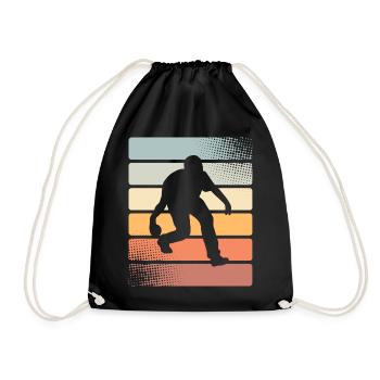 Boule Boccia Boule player - Drawstring Bag - black - Front