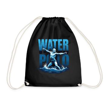 Water Polo Water Polo Water Polo Ball Sports - Drawstring Bag - black - Front
