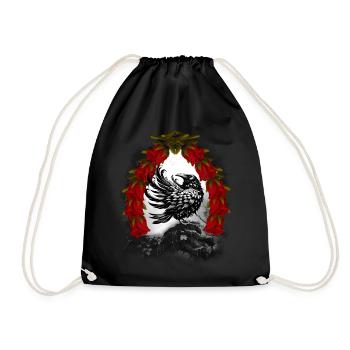 Personnage de conte de fées : Corbeau, Corbeau, Corbeau, Corbeau, Conte de fées - Sac de sport léger - noir - Devant