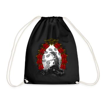 Fairy Tale Fairy Tale Character Ghost Halloween Cats Cat - Drawstring Bag - black - Front