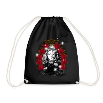 Mystical Magical Fairy Tale Fairy Tale Character Witch - Drawstring Bag - black - Front