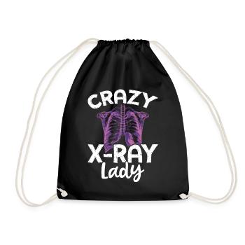 Radiologist X-ray technician X-ray image - Drawstring Bag - black - Front