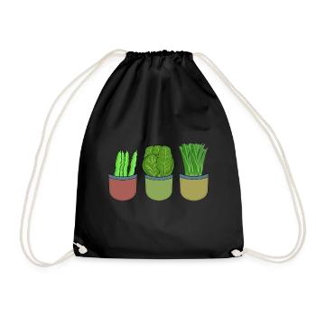 Garden Vegetable Hobby Gardener Cook Cooks Cook - Drawstring Bag - black - Front