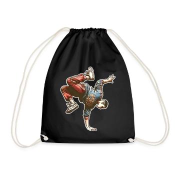 Breakdancing - Drawstring Bag - black - Front