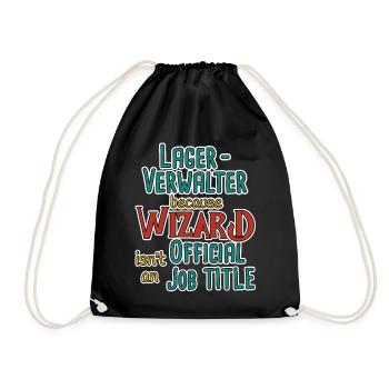 Lagerverwalter Wizard - Turnbeutel - Schwarz - Vorne
