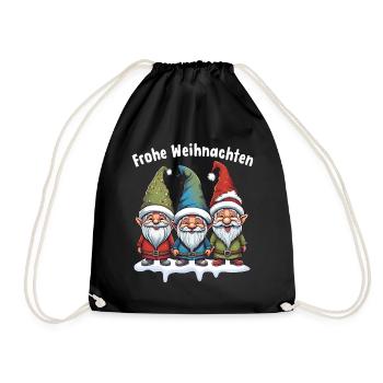 Joyeux Noël avec Mignon - Sac de sport léger - noir - Devant