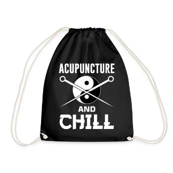 Chi Qi Ying Yang Traditional Chinese Medicine - Drawstring Bag - black - Front