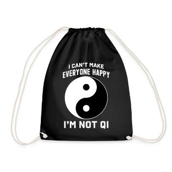 Chi Qi Ying Yang Traditional Chinese Medicine - Drawstring Bag - black - Front