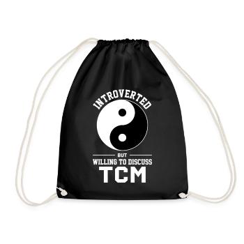 Chi Qi Ying Yang Traditional Chinese Medicine - Drawstring Bag - black - Front