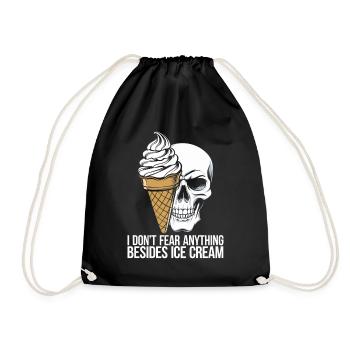 Lactose intolerance Lactose intolerant - Drawstring Bag - black - Front
