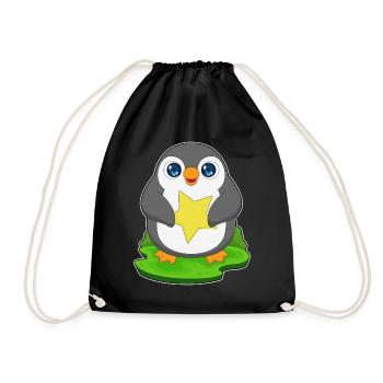 Étoile Pingouin - Sac de sport léger - noir - Devant