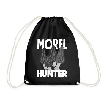Chasseur de morilles Cueillette de champignons Aventure - Sac de sport léger - noir - Devant