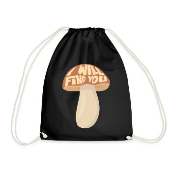 Cueilleur de champignons, je te trouve - Sac de sport léger - noir - Devant