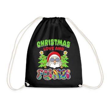 Christmas, Love and Funk – Festive Groove Music - Drawstring Bag - black - Front