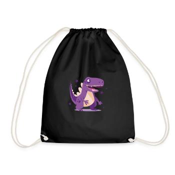 Dinos Dinosaure Dragon Dragon Enfant Enfants - Sac de sport léger - noir - Devant