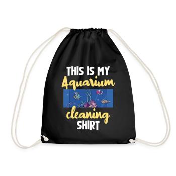 Nettoyage d’aquarium Drôle de dicton - Sac de sport léger - noir - Devant