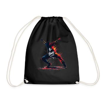 B-Boy Breakdance Hip Hop Dance Danseuse Breakdance - Sac de sport léger - noir - Devant