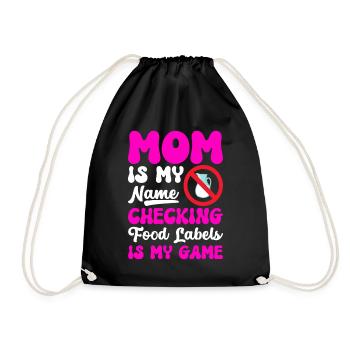 Lactose intolerance Lactose intolerant - Drawstring Bag - black - Front
