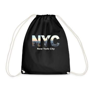 New York – Horizon de New York New York - Sac de sport léger - noir - Devant