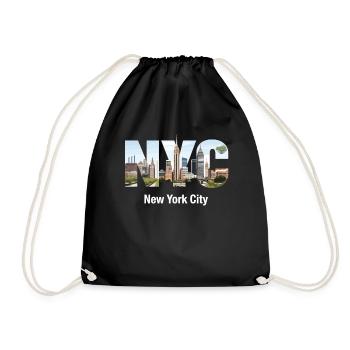 New York – Horizon de New York New York - Sac de sport léger - noir - Devant