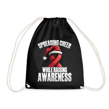 Répandre le bonheur et augmenter - Sac de sport léger - noir - Devant
