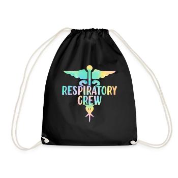 Respiratory Squad Tie Dye Lungengesundheit - Turnbeutel - Schwarz - Vorne